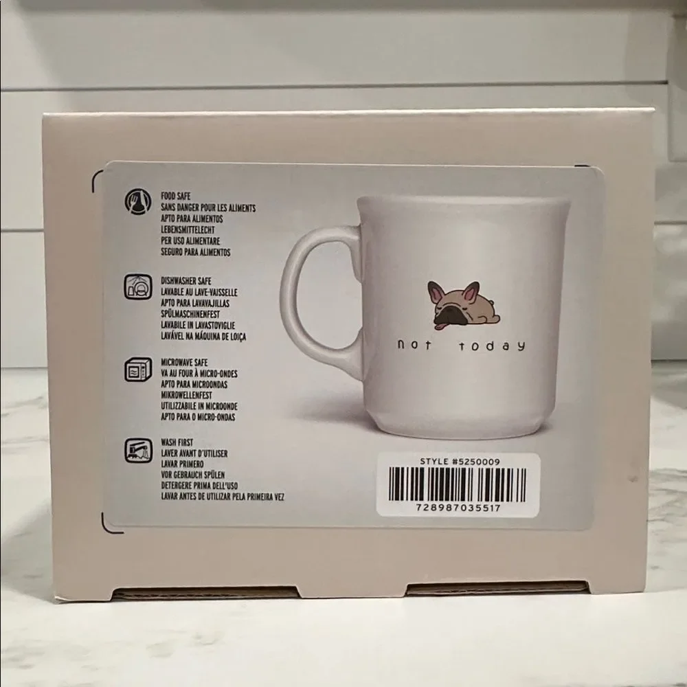 Fred Say Anything Coffee Mug NEW Ceramic Not Today French Bulldog 16 ounce